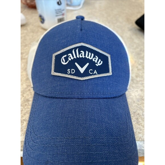 Callaway Other - Callaway Blue/White SD CA Golf Cap Hat Trucker Mesh Adjustable Unisex Pre-owned